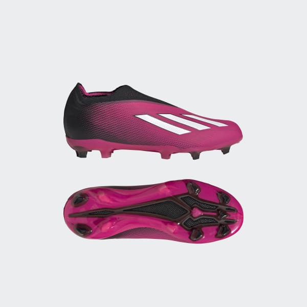 ruzová Kopačky X Speedportal+ Firm Ground