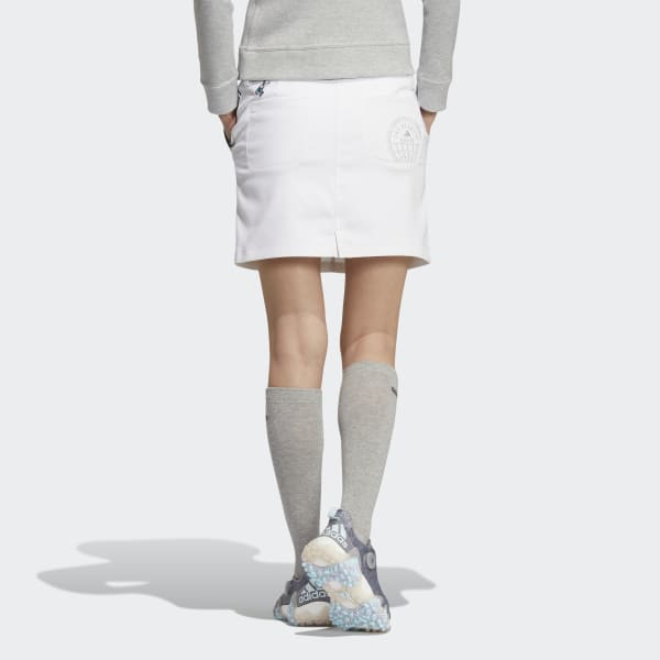 White Play Green Twill Skirt ID135
