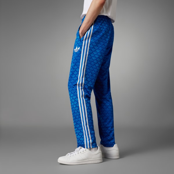 adidas Adicolor 70s Monogram Track Pants - Blue | Men's Lifestyle ...