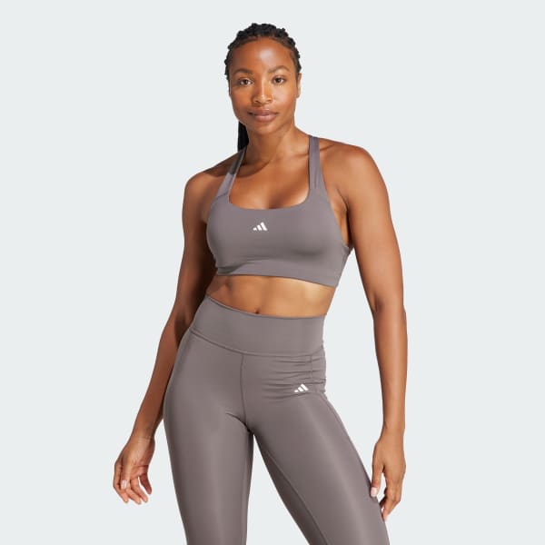 Brown Powerimpact Training Medium-Support Bra
