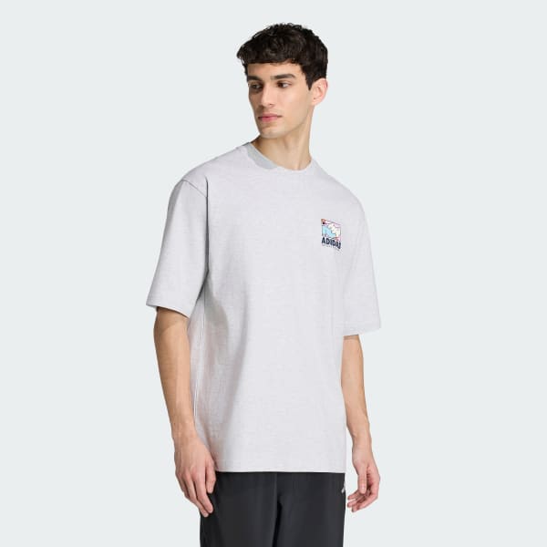 Grey ANIMAL POP BIKE GRAPHIC T-SHIRT