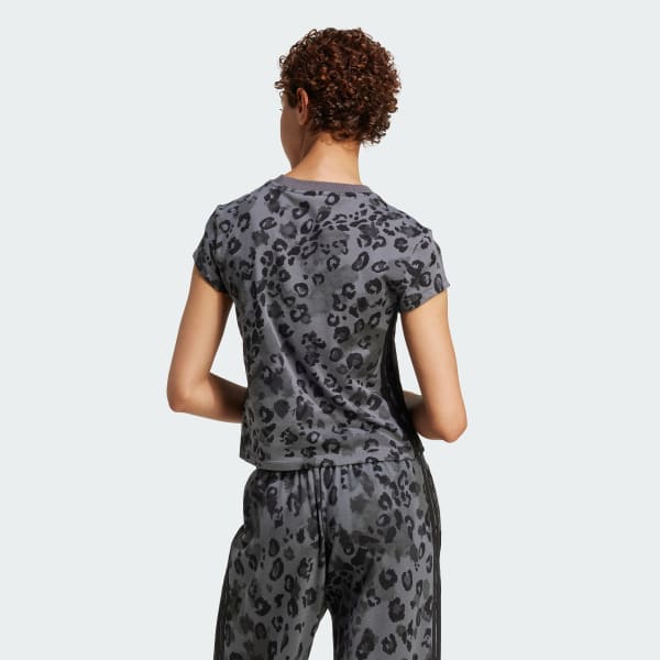 Animal Print 3-Stripes Tee