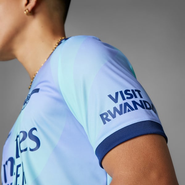 Azul Camisola do Terceiro Equipamento 24/25 do Arsenal