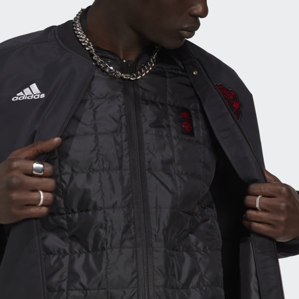 Μαύρο Manchester United Travel Jacket E4683