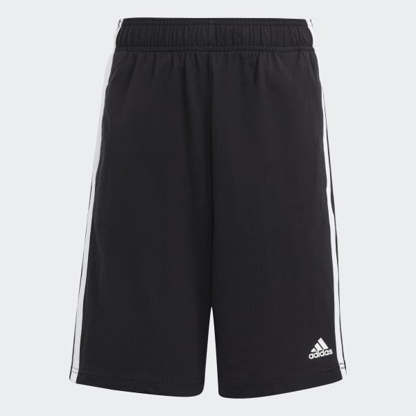 Negro Shorts Essentials 3 Tiras Tejidos
