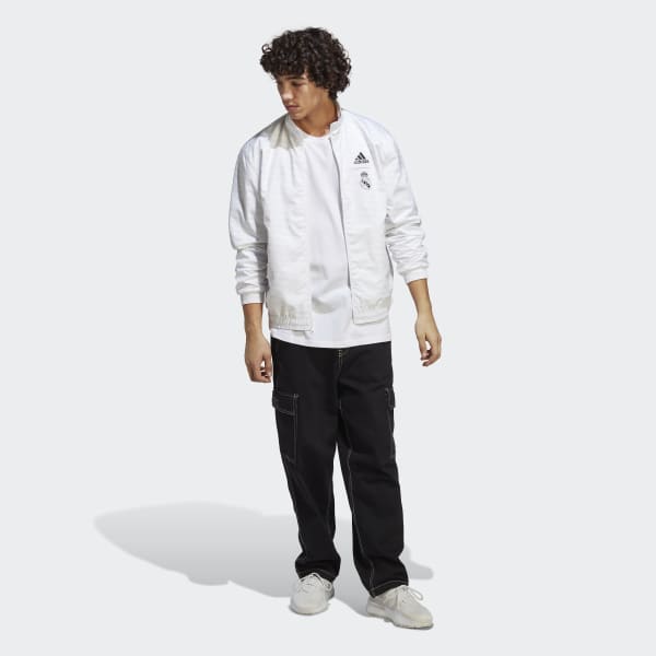 Weiss Real Madrid Anthem Jacke