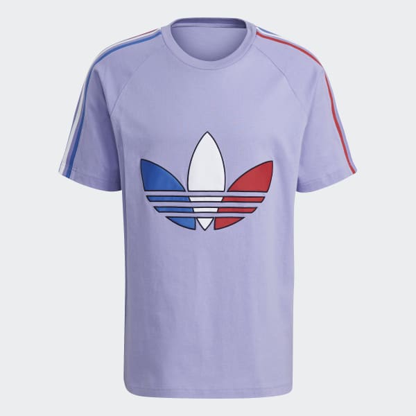 Morado Polera Adicolor Tricolor BG159