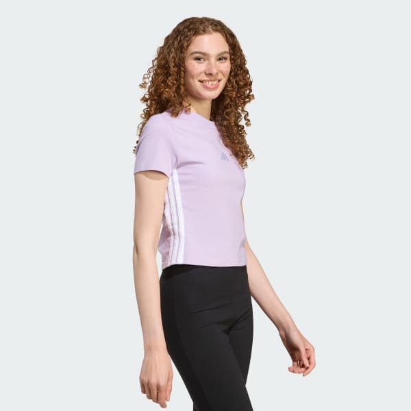 Ungu Tee Slim Baby Essentials 3-Stripes