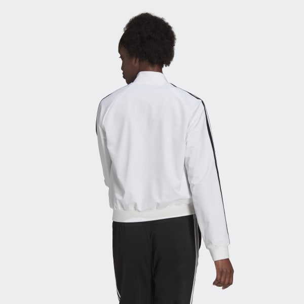 White Essentials 3-Stripes Track Jacket