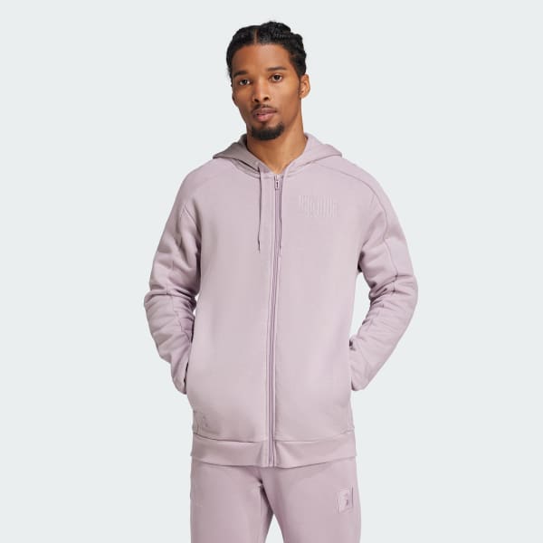 Felpa con cappuccio Seasonal Full Zip Juventus Viola adidas adidas Italia