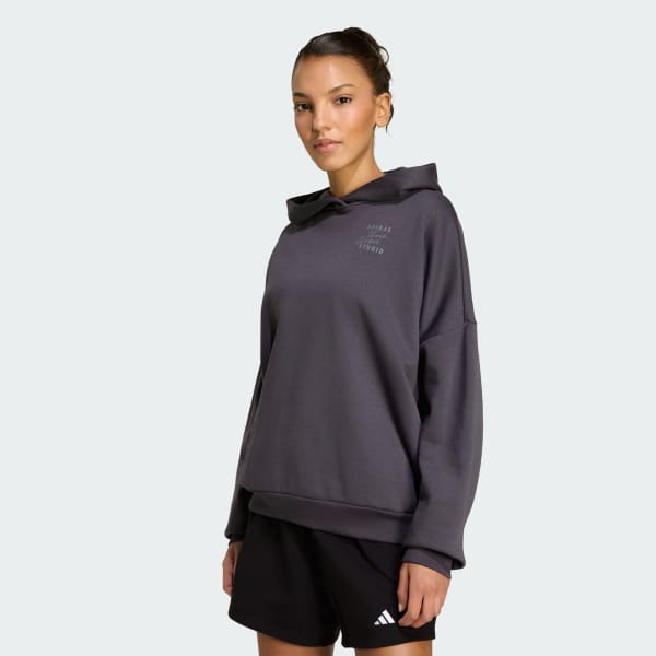 grijs 3-Stripes Studio Hoodie