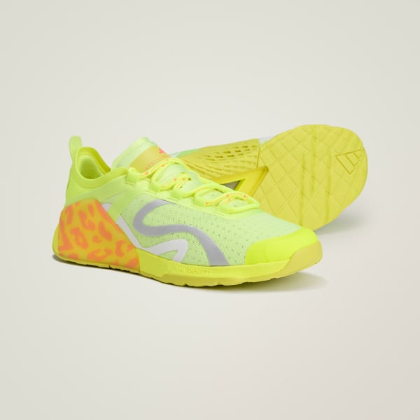 Yellow adidas by Stella McCartney Dropset strength training shoes