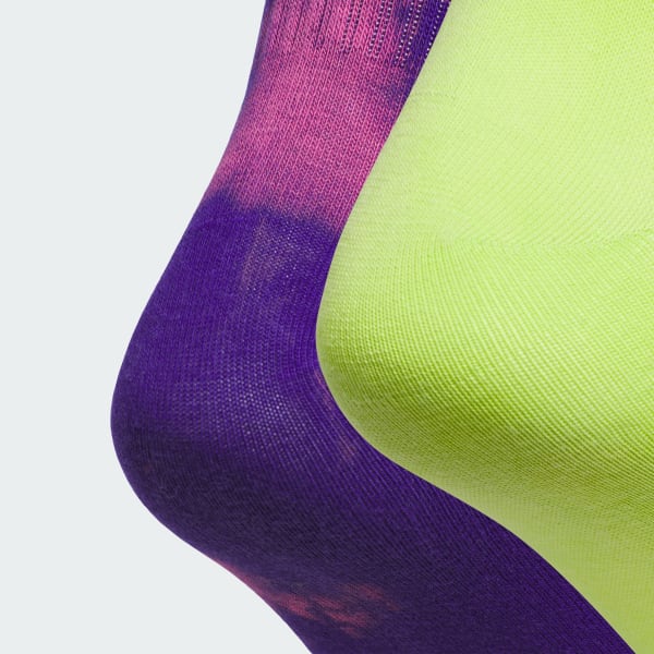 Purple Acid-Washed Crew Socks 2 Pairs