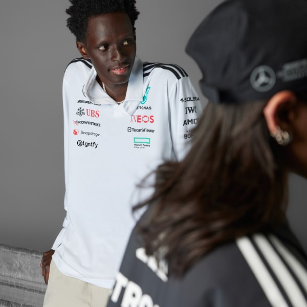 Adidas MERCEDES - AMG PETRONAS FORMULA ONE TEAM POLO LONG SLEEVE BUY ONLINE
