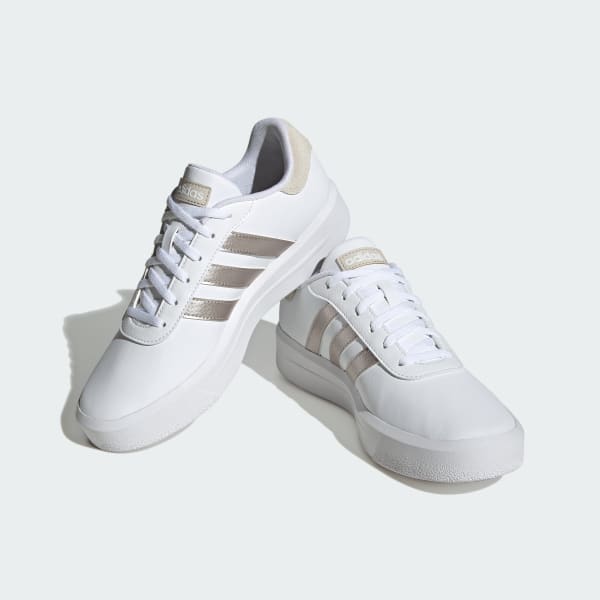White Court Platform Shoes