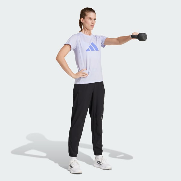Purpura Polo de Entrenamiento Train Essentials Big Performance Logo