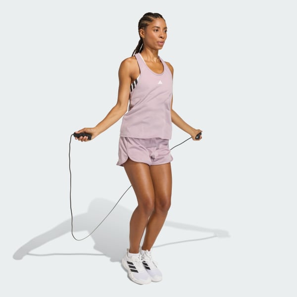 Purple Pacer Essentials Knit High-Rise Shorts