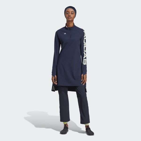 Niebieski Positivisea Print Pants QF609
