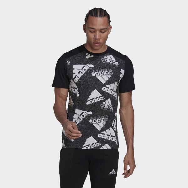 Negro Playera Essentials BrandLove Logo TF455
