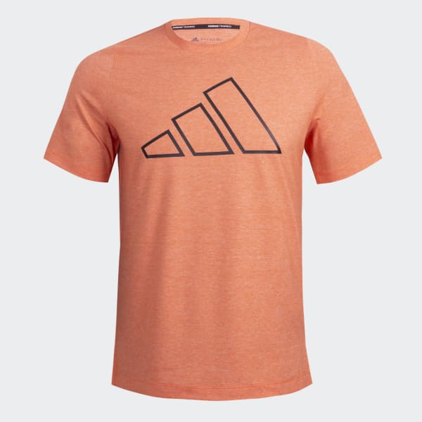 Camiseta Treino Train Icons 3-Bar - Laranja adidas