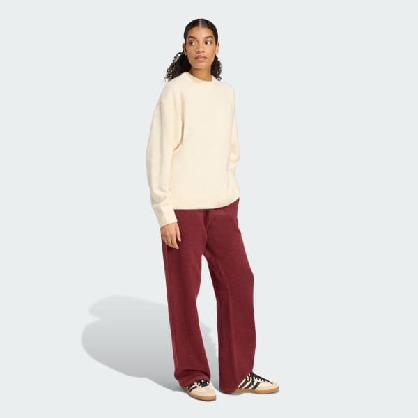 Bialy Dzianinowy Sweter adidas Originals Athletic Dept