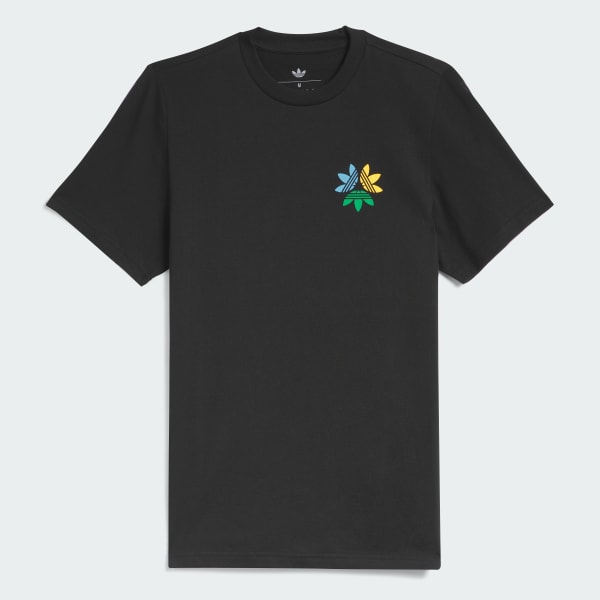 Preto Camiseta Skate Pinwheel Trefoil
