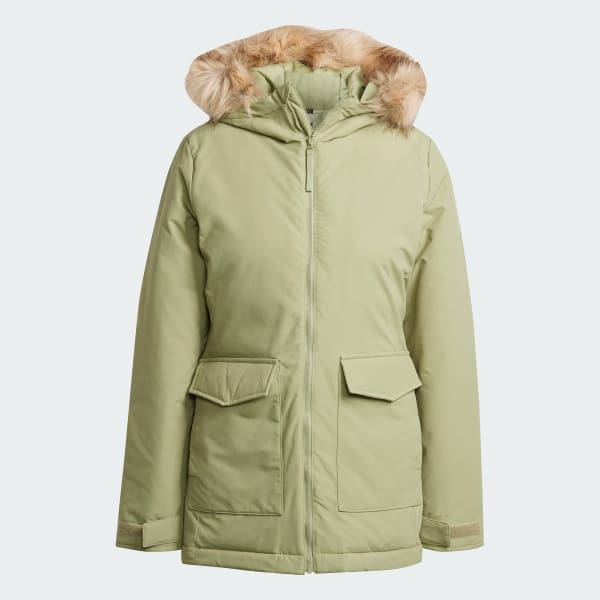 Zielony Parka Paveric Fur