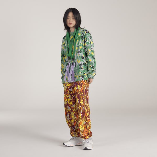 White adidas by Stella McCartney Floral Printed Woven Track Pants