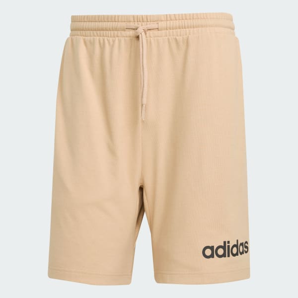 Brown Essentials Linear Single Jersey Shorts