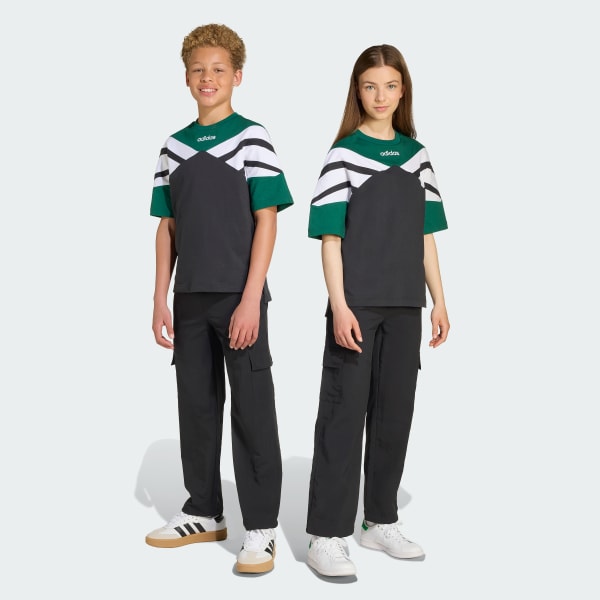 Nero T-shirt Cutline Bambini