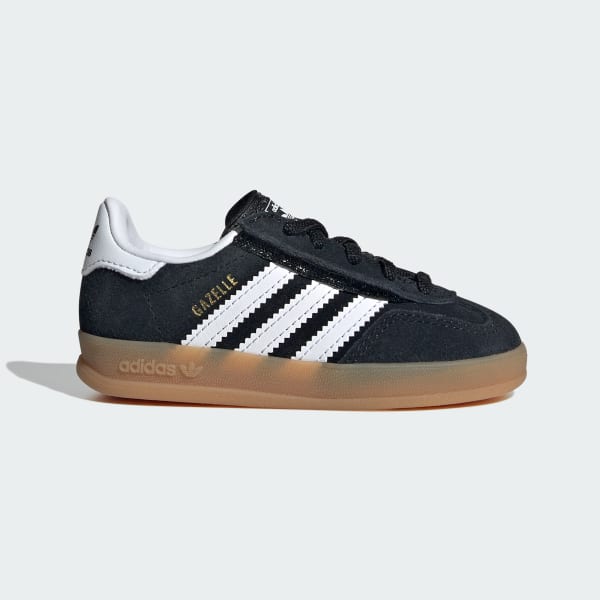 Negro ZAPATILLAS GAZELLE INDOOR CON PASADORES ELÁSTICOS Y TIRA AJUSTABLE