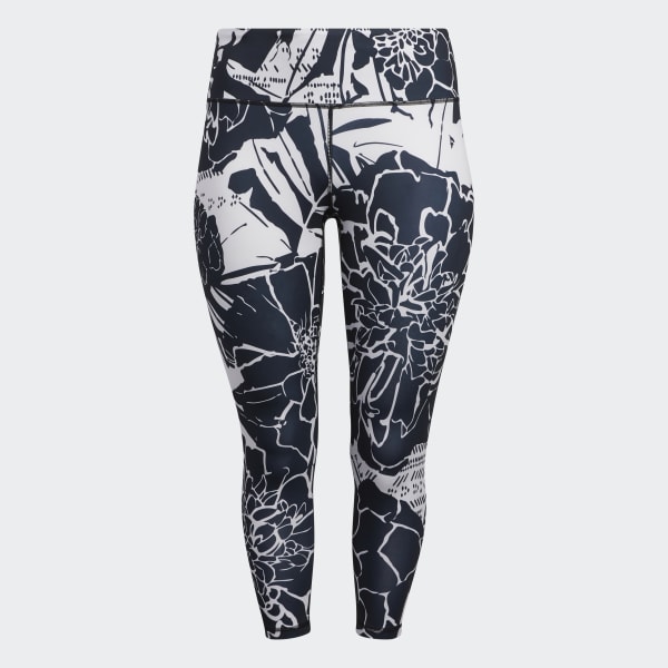 Svart Optime Superher Training 7/8 Tights (Plus Size) E4700