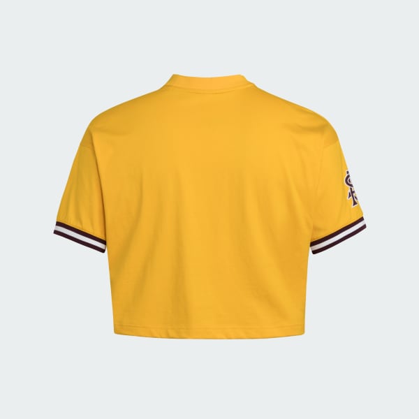 adidas Arizona State Cropped Jersey - Yellow | Free Shipping with