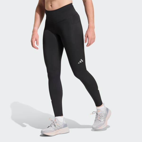 Zwart adi365 Climacool 3-Stripes Lange Hardlooplegging