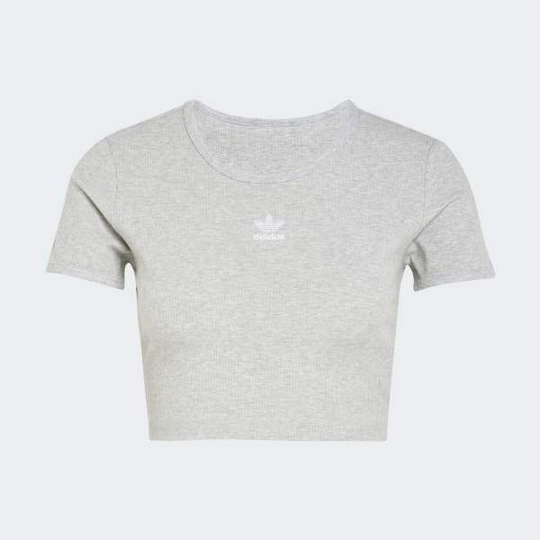 Gris Camiseta Essentials Acanalada