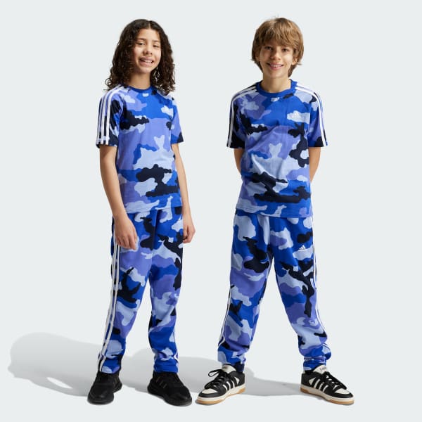 Azul Pantalón Essentials Allover Print Niños