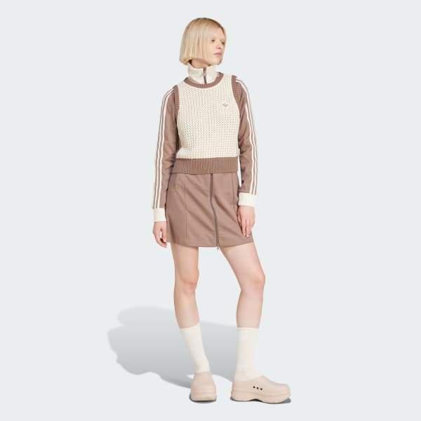 White Adicolor Knitted Vest