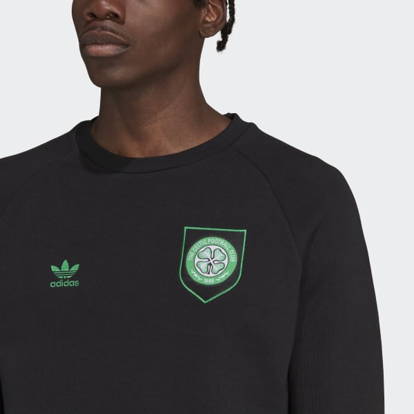 Nero Felpa Essentials Trefoil Crewneck Celtic FC