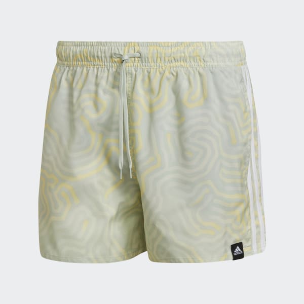 Zielony Very Short Length Colour Maze CLX Swim Shorts BW550