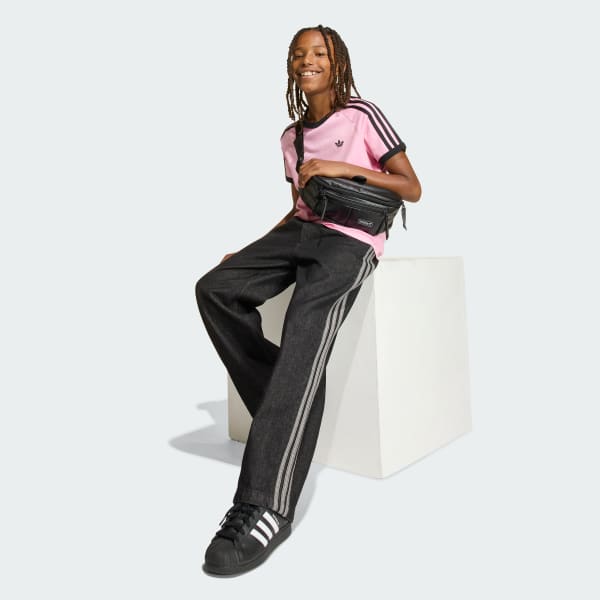 Rosa Playera 3 Franjas