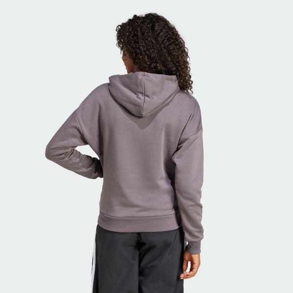 Grey Essentials Small Logo Feel Cozy Hoodie