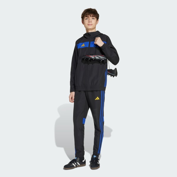 Noir Sweat-shirt à capuche toile Tiro 25 Essentials Enfants