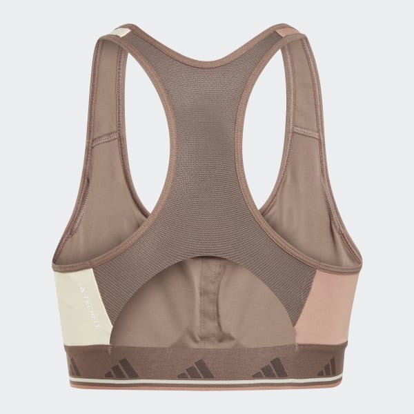Marron Top Deportivo Powerreact Training Techfit Soporte Medio