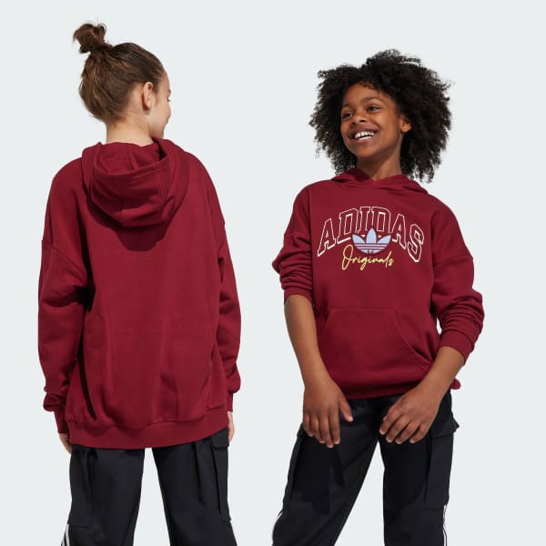 Adidas originals discount hoodie bordeaux