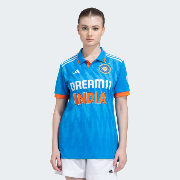 adidas INDIA CRICKET ODI FAN JERSEY Blue adidas India