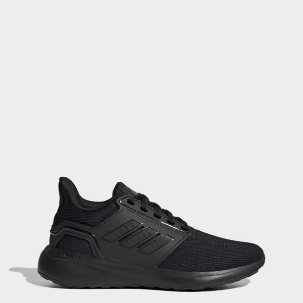 Plain black adidas shoes discount