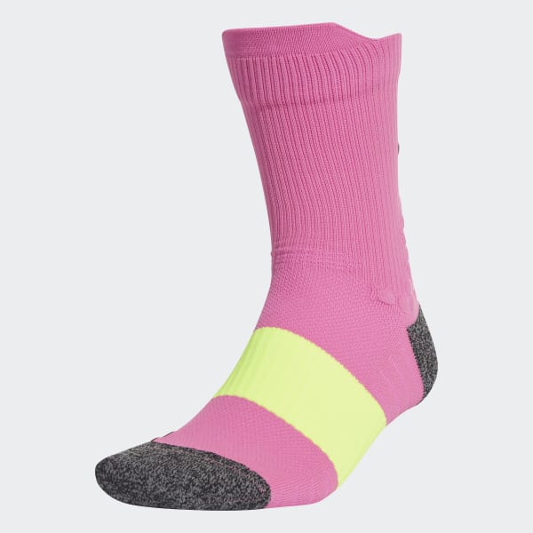 Pink Running Ultralight Crew Performance Socks