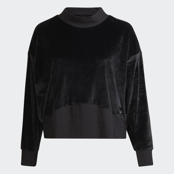 Svart Holidayz Cozy Velour Genser (store størrelser) VK077