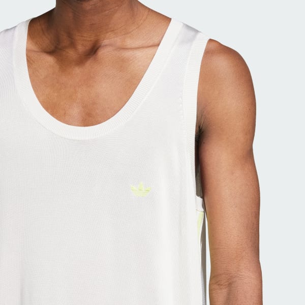 adidas◆×WALES BONNER KNIT VEST/ニットベスト/S/レーヨン/ホワイト/IZ1888 adidas Wales Bonner Knit Vest - White | adidas New Zealand