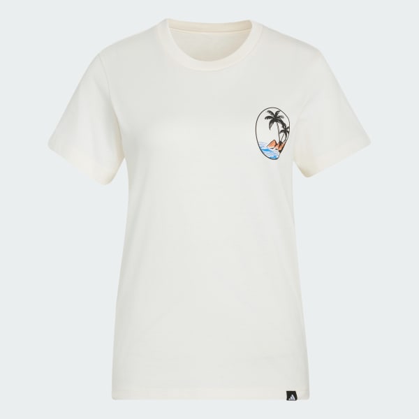 biela TRIČKO SUMMER SLIDE GRAPHIC T-SHIRT2